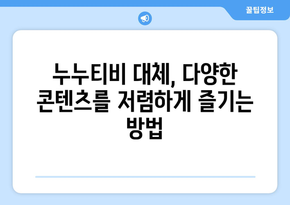 합법적인 누누티비 대체 사이트 추천