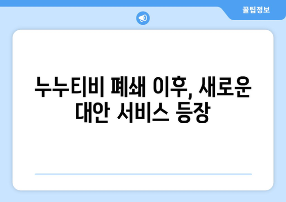 누누티비 수익과 대안 서비스 출현