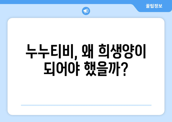 누누티비 희생양 논란