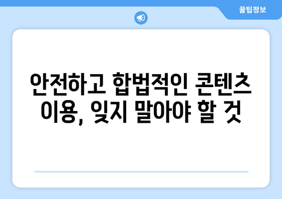 누누티비와 비슷한 티비착: 불법 시청 위험성 증가