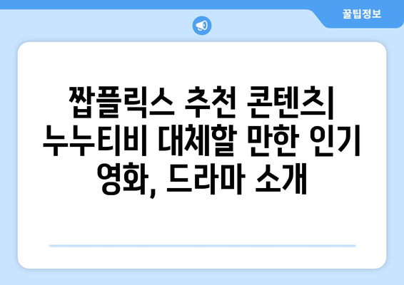 짭플릭스를 통한 누누티비 대체 옵션