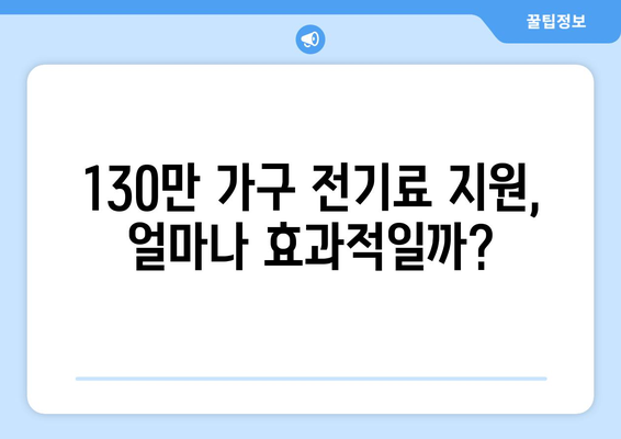 국민의힘, 에너지 취약계층 130만 가구 전기료 1만 5천 원 지원 발표