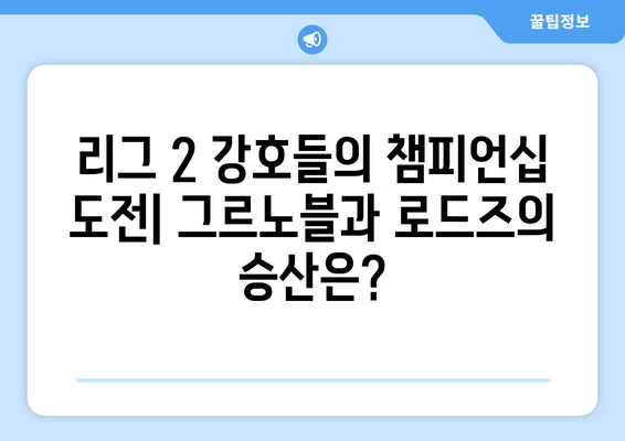 리그1 2024/25: 그르노블과 로드ез의 승격 도전