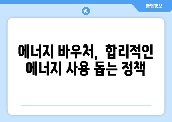 저소득층을 위한 에너지 비용 절감: 에너지 바우처 제공