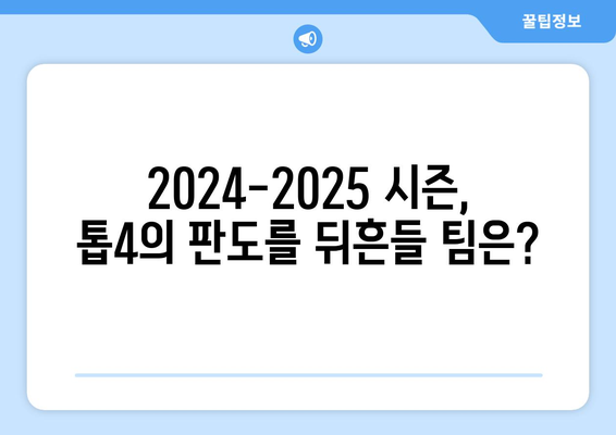 2024-2025 프리미어리그 톱4 경쟁: 챔피언스리그 진출권은 누구의 것인가