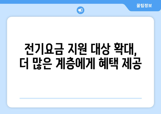 취약계층 전기요금 1만 5천 원 추가 지원, 한동훈 발표