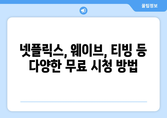 미국에서 한국 예능과 드라마 무료로 시청하는 방법