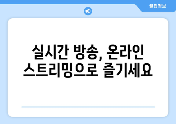 ENA 채널 번호와 시청 방법 안내