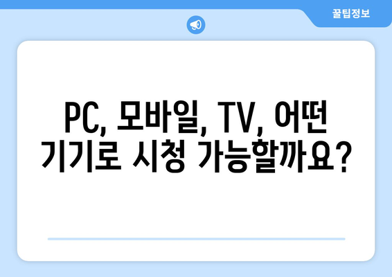 MBC 온에어 예능, 드라마 시청 방법 안내