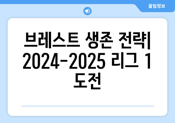 2024-2025 리그 1: 브레스트의 생존 전략과 리그 성적