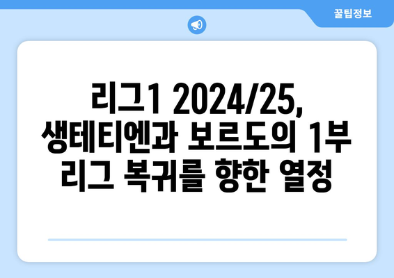 리그1 2024/25: 생테티엔과 보르도의 1부 리그 복귀 도전