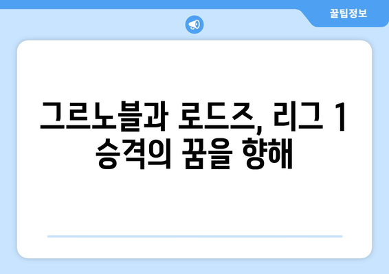 리그1 2024/25: 그르노블과 로드ез의 승격 도전