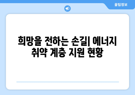 에너지 취약 계층 대상 전기 요금 지원, 생활비 지원에 일조