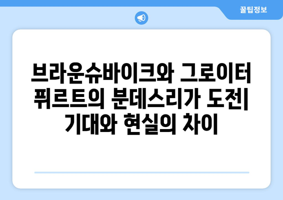 분데스리가 2024/25: 브라운슈바이크와 그로이터 퓌르트의 시즌 목표