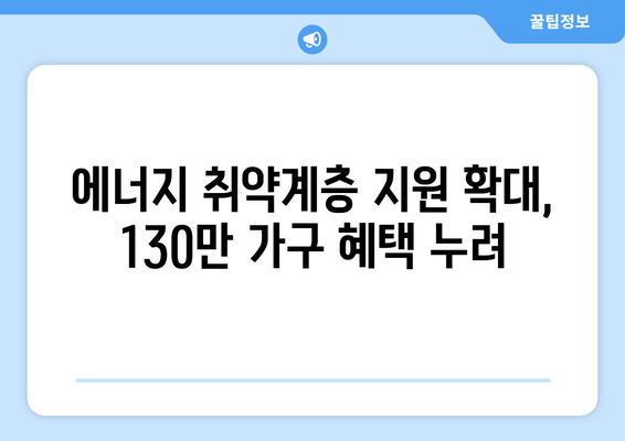 취약계층 130만 가구 전기세 추가 지원