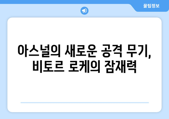 비토르 로케 2024/25: 아스널의 새로운 공격 옵션