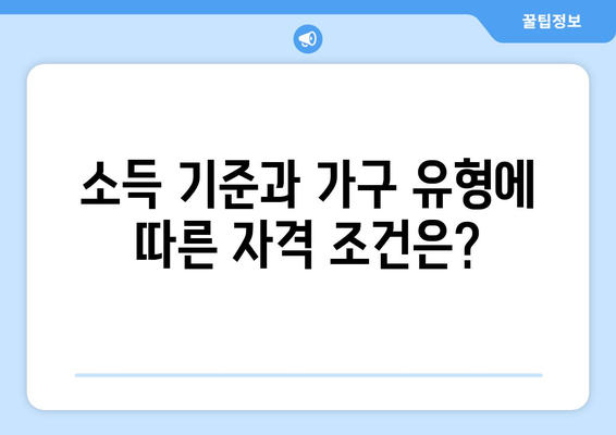 에너지 취약계층 전기요금 지원 대상 자격