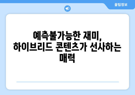 장르의 경계를 넘나드는: 2024년 8월 OTT 하이브리드 콘텐츠