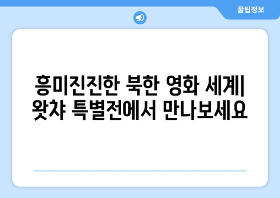 왓챠 8월 추천 북한 영화: 베일에 싸인 북한 영화 특별전