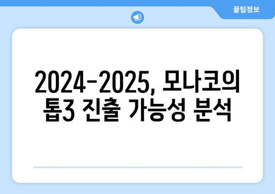 2024-2025 리그 1: 모나코의 부활과 톱3 도전