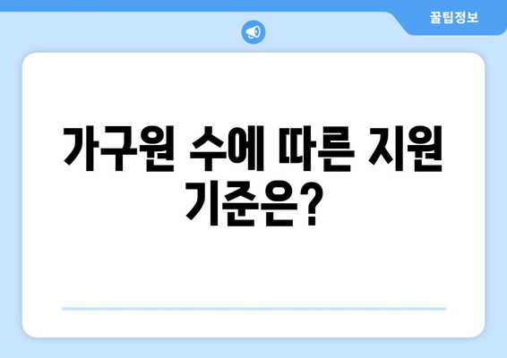 전기요금 지원받는 취약계층 가구 기준