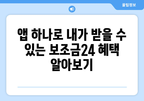 복지멤버십 앱 설치 후 보조금24 혜택 간편하게 확인하는 법