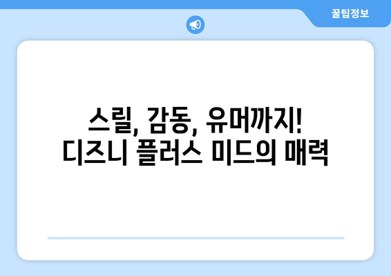 미드 팬이라면 놓칠 수 없는 디즈니 플러스 추천 미드