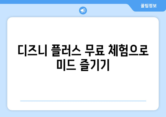 디즈니 플러스에서 무료로 미드 보는 방법