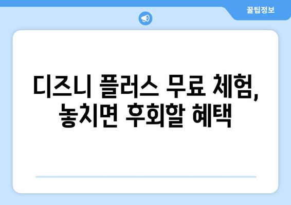 디즈니 플러스 무료 체험 신청 방법과 유의사항 안내