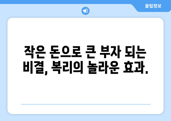 복리 예금 상품, 장기 복리 상품의 이점 알아보기