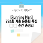 [Running Man] 726회 가을 운동회 특집 爆笑 순간 총정리