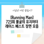 [Running Man] 723회 불굴의 유지어터 레이스 베스트 장면 모음