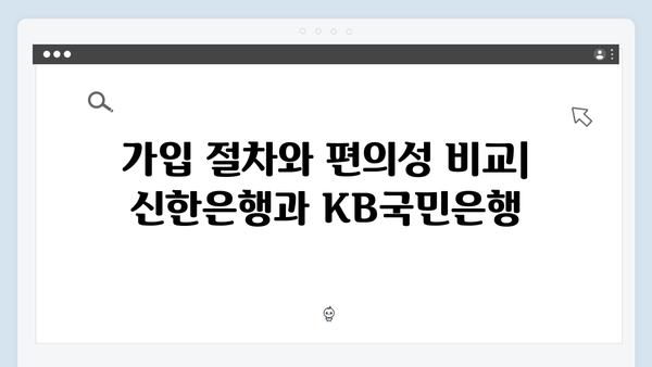 신한은행 VS KB국민은행 예금 비교분석