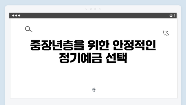 신한은행 정기예금 - 연령별 맞춤 상품 가이드