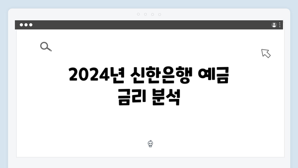 신한은행 예금 상품 총정리: 2024년 최신 금리와 특징