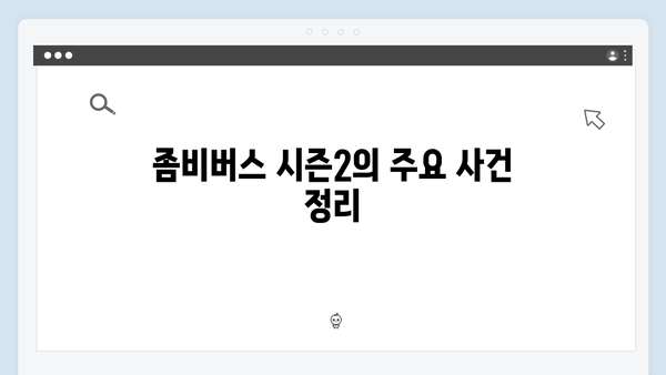 좀비버스 시즌2 완결편 - 코드쿤스트의 생존 결말