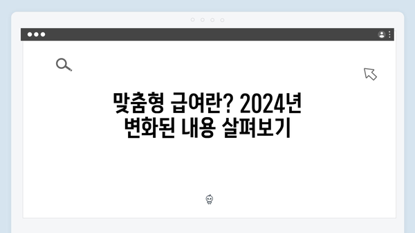 맞춤형급여안내 2024: 단계별 신청가이드