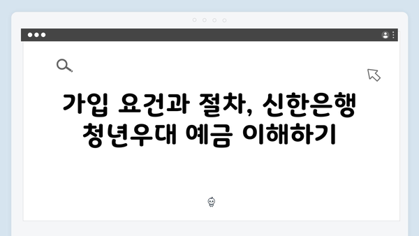 신한은행 청년우대 예금상품 분석