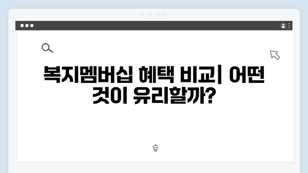 [완벽분석] 2024년 복지멤버십 혜택 총망라