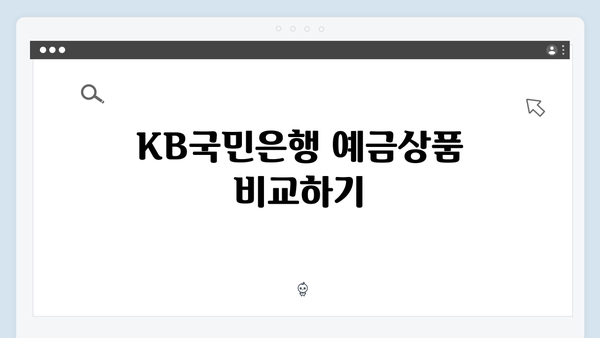 KB국민은행 예금 금리 최대한 높이는 방법