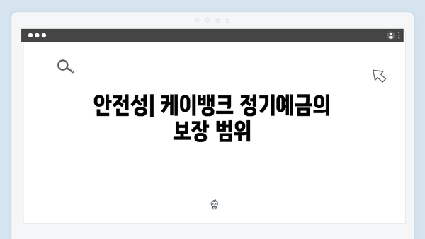 케이뱅크 비대면 전용 정기예금 분석