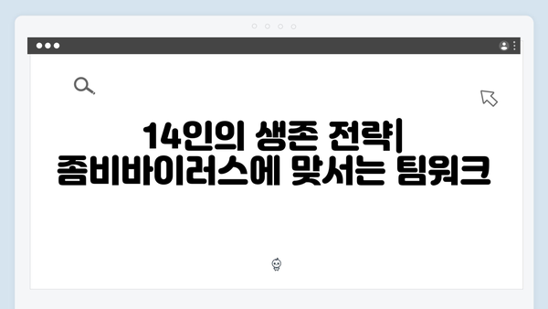 좀비버스 뉴 블러드 2화 - 14인 출연진의 극한 생존기