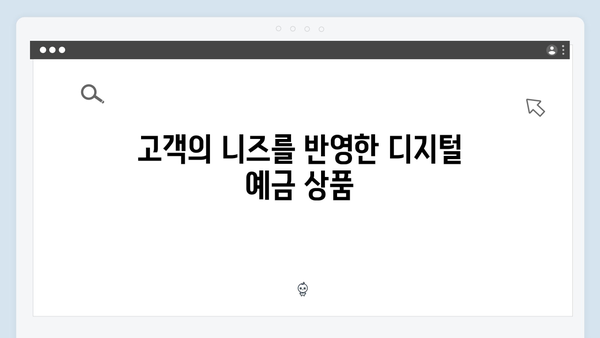 우리은행 디지털 전환 예금상품 분석