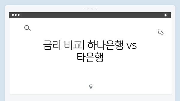 하나은행 스마트폰뱅킹 예금상품 분석