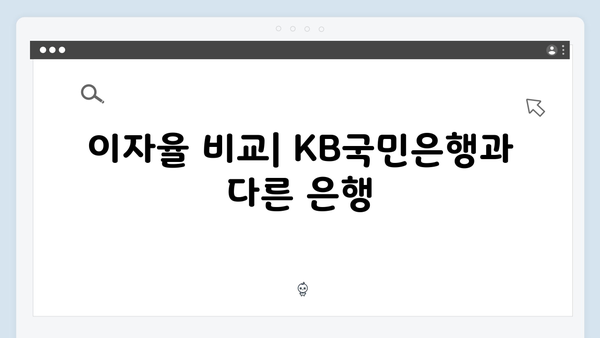 KB국민은행 예금 가입 전 꼭 알아야 할 사항