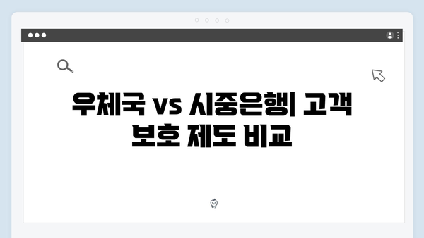 우체국 예금 VS 시중은행 비교: 안전성과 금리 차이 분석