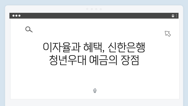 신한은행 청년우대 예금상품 분석