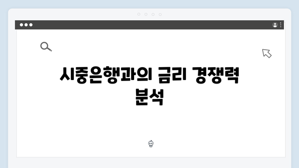 케이뱅크 예금 금리 분석: 시중은행과 비교해보니