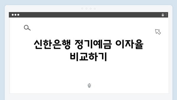 신한은행 정기예금 가입 전 체크포인트