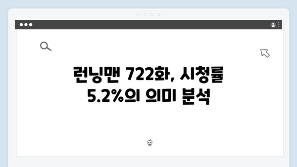 런닝맨 722화 시청률 5.2% 기록 - 시민참여 딱지치기 레이스 완벽 분석